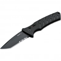 Автоматический складной нож Boker Strike Tanto All Black, сталь AUS-8, рукоять алюминий купить в Владикавказе