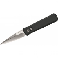 Автоматический складной нож Godson™ Solid Black Handle, Satin Blade купить в Владикавказе