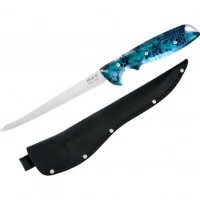 Филейный нож Buck 035 Abyss Fillet Knife Kryptek Neptune Camo 0035CMS34, сталь 420HC, рукоять пластик купить в Владикавказе