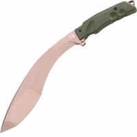 Мачете Fox Extreme Tactical Trakker Kukri, сталь N690, рукоять Forprene, зеленый купить в Владикавказе