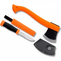 Набор Morakniv Outdoor Kit Orange, нож Morakniv 2000 нержавеющая сталь, цвет оранжевый + топор купить в Владикавказе