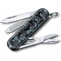 Нож перочинный Victorinox  Classic, сталь X55CrMo14, рукоять Cellidor®, синий камуфляж купить в Владикавказе