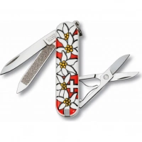 Нож перочинный Victorinox Edelweiss 0.6203.840 58мм 7 функций дизайн рукояти Эдельвейс купить в Владикавказе