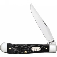 Нож перочинный ZIPPO Rough Black Synthetic Trapper, 105 мм, чёрный + ЗАЖИГАЛКА ZIPPO 207 купить в Владикавказе