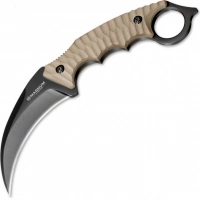 Нож с фиксированным клинком Magnum Spike Karambit — Boker 02SC028, сталь 440A EDP, рукоять стеклотекстолит G10, песочный купить в Владикавказе