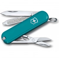 Нож Victorinox Classic SD Colors, Mountain Lake (0.6223.23G) бирюзовый, 7 функций 58мм купить в Владикавказе