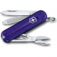 Нож Victorinox Classic SD Colors, Persian Indigo (0.6223.T29G) фиолетовый полупрозрачный, 7 функций 58мм купить в Владикавказе