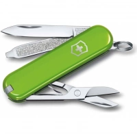 Нож Victorinox Classic SD Colors, Smashed Avocado (0.6223.43G) светло-зелёный, 7 функций 58мм купить в Владикавказе