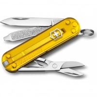 Нож Victorinox Classic SD Colors, Tuscan Sun (0.6223.T81G) жёлтый полупрозрачный, 7 функций 58мм купить в Владикавказе