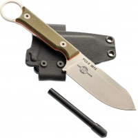 Нож White River FIRECRAFT 3.5 Pro StoneWash, сталь CPM S35VN, рукоять G10 зеленая/оранжевая купить в Владикавказе