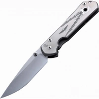 Складной нож Chris Reeve Large Sebenza 21 Reverse Silver Contrast, сталь S35VN, рукоять титановый сплав купить в Владикавказе