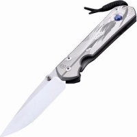 Складной нож Chris Reeve Large Sebenza 21 Silver Contrast, сталь S35VN, рукоять титановый сплав купить в Владикавказе