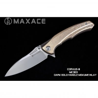 Складной нож Maxace Corvus, сталь M390, Mokume  TC4+Inlay купить в Владикавказе