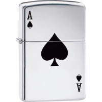 Зажигалка ZIPPO Armor™  Туз с покрытием High Polish Chrome купить в Владикавказе