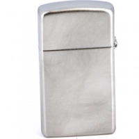 Зажигалка ZIPPO Slim® с покрытием Satin Chrome™, латунь/сталь, серебристая, матовая, 30х10×55 мм купить в Владикавказе