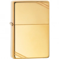 Зажигалка ZIPPO Vintage™ с покрытием High Polish Brass купить в Владикавказе